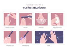 схема рисунка на ногтях для начинающих