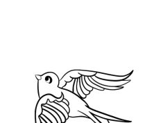 Тату «Ласточка»: значение для девушек