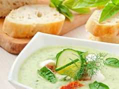 Сливочный суп с брокколи и грибами