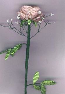 Цветы из бисера - схемы плетения